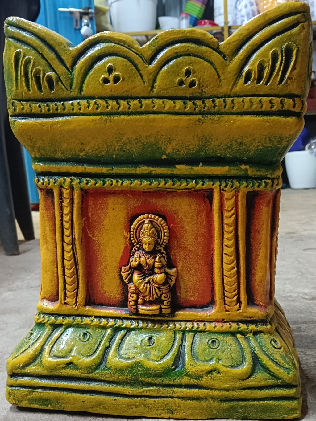 14 inch colour Terracotta Tulasi Madam